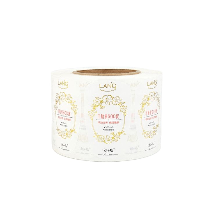 Custom Printing PE Label Sticker For Body Lotion Squeeze Bottle