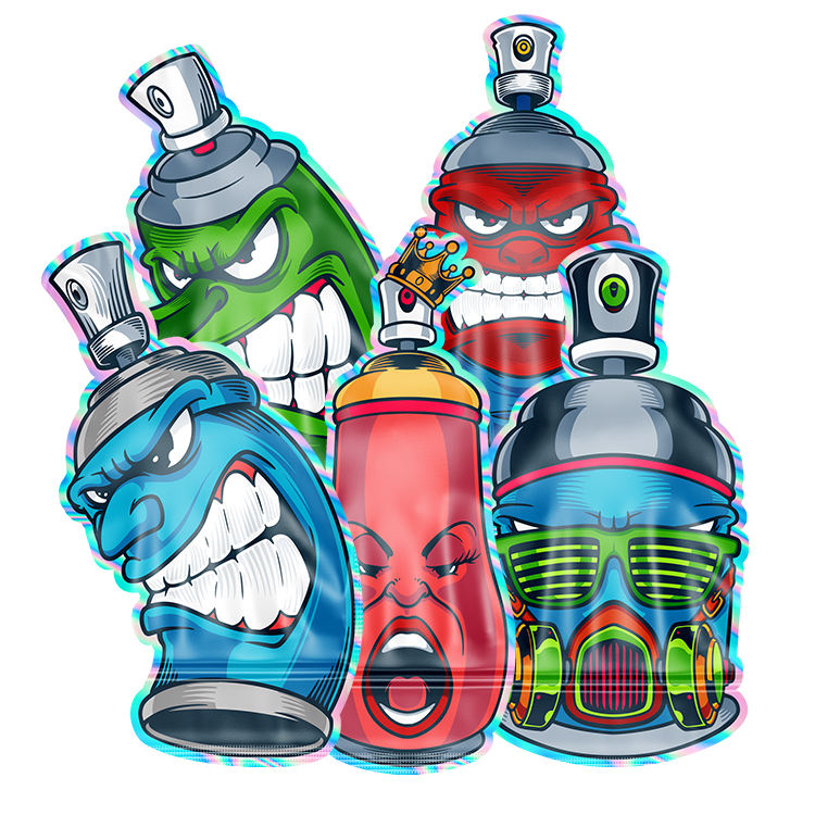 Custom Printed 3.5g 7g 14g 1oz 1lb Laminated Mylar Zipper Packaging Bags