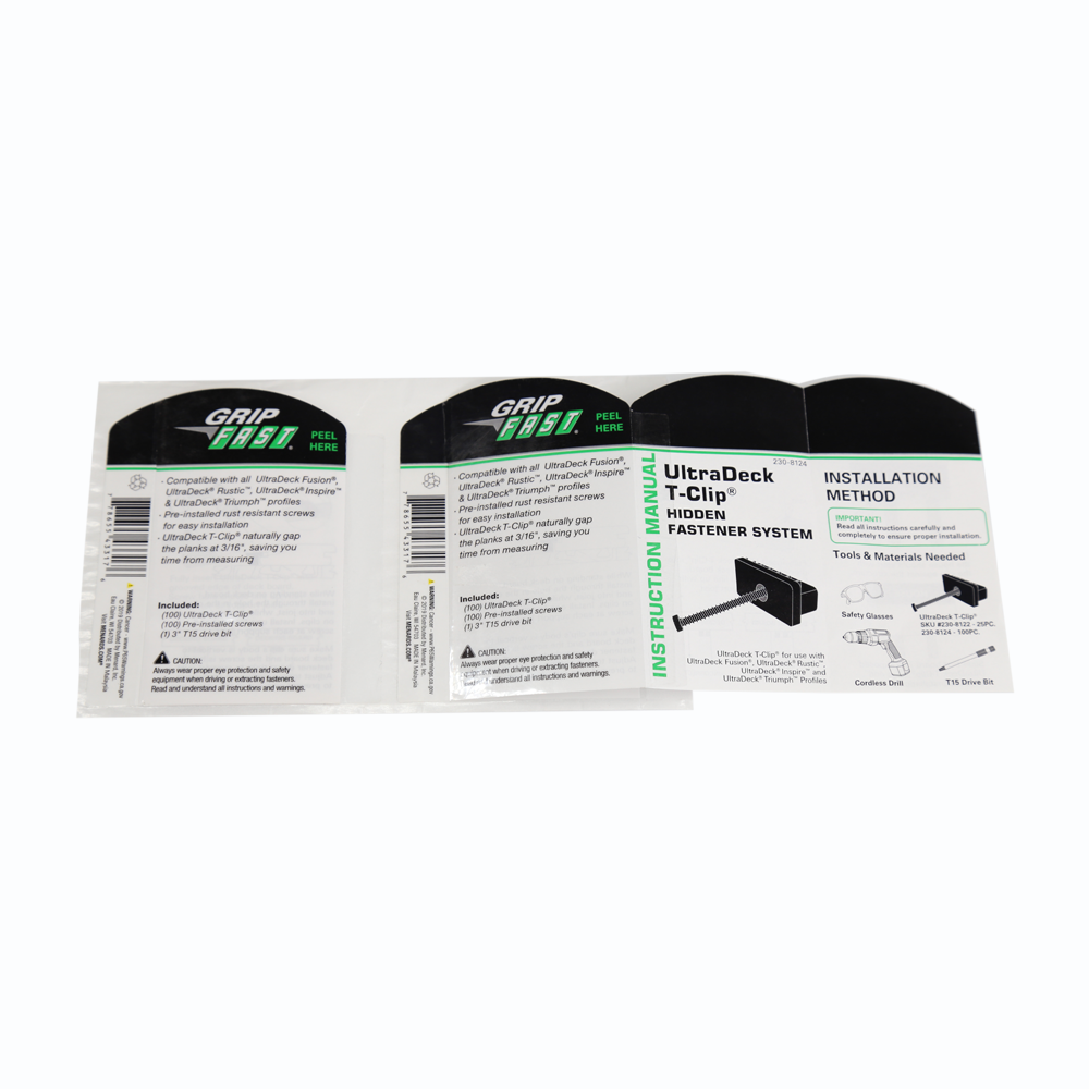 Custom Booklet Sticker Label For Machinery and Equipment parts Introduction