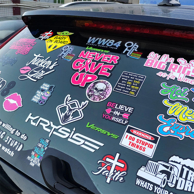 UV Proof PVC Stickers On Car Window