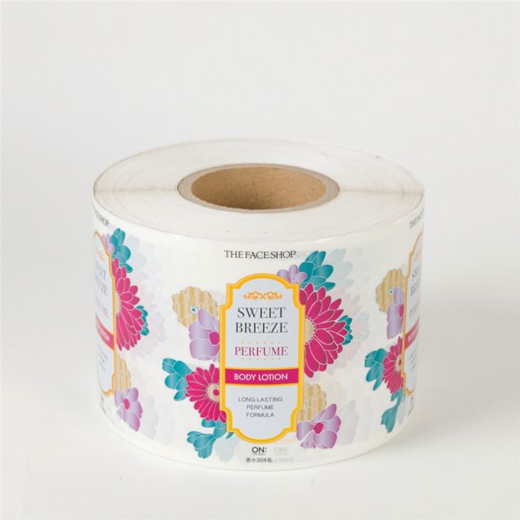 Waterproof Hot Stamping Foil Body Lotion Bottle Labels